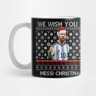 Funny Christmas We Wish You A Messi Christmas Mug